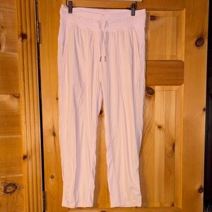Lululemon Light Pink Drawstring Cropped Pants